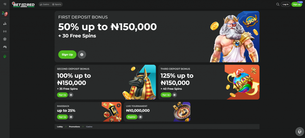 Betonred Nigeria Casino Bonuses