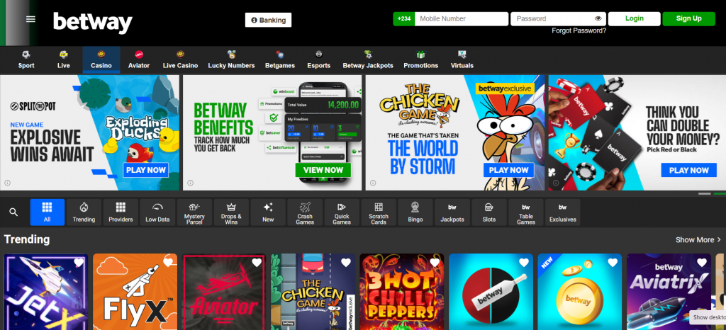 Betway Nigeria Casino 